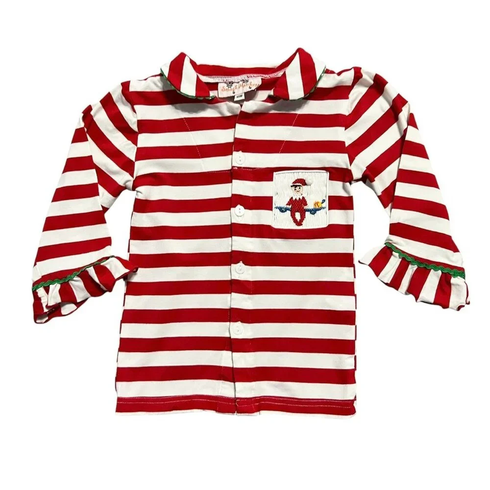 Smock Monkey 18m Elf On A Shelf Christmas Pajamas